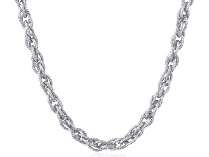 collar gratitud plateado de la marca elas collection