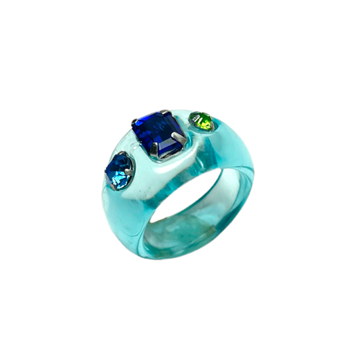 anillo candy azul de la marca elas collection