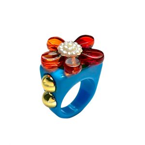 anillo primavera azul de la marca elas collection