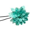 choker greta flor en color azul celeste con cordón negro de la marca elas collection