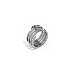 anillo espiral plateado de la marca elas collection