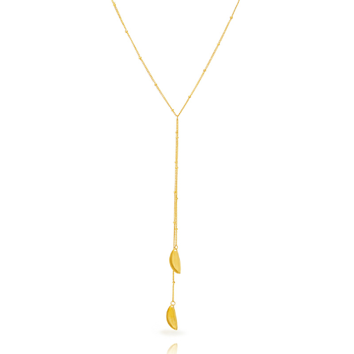 collar hoja dorado de la marca elas collection