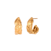 pendientes acero trenza dorado de la marca elas collection