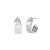 pendientes acero trenza plateado de la marca elas collection