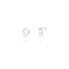 pendientes aro trenzado plateado de la marca elas collection