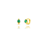 pendientes circonita verde de la marca elas collection