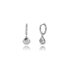 pendientes luna plateado de la marca elas collection