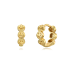 pendientes smiley dorado de la marca elas collection