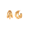 pendientes tube dorado de la marca elas collection
