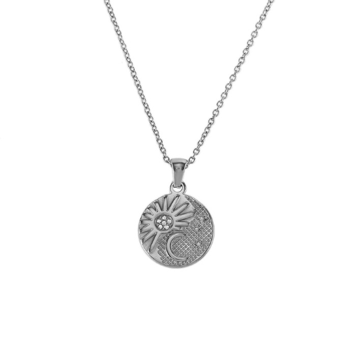 collar lily plateado de la marca elas collection